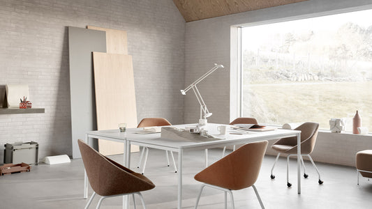 Artemide Tizio Table Lamp in a room setting