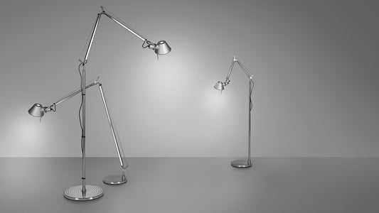 Artemide Tolomeo Micro Floor Support (Base & Stem) in a room setting