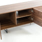 Modrest Torlonia Modern Walnut and Black TV Stand