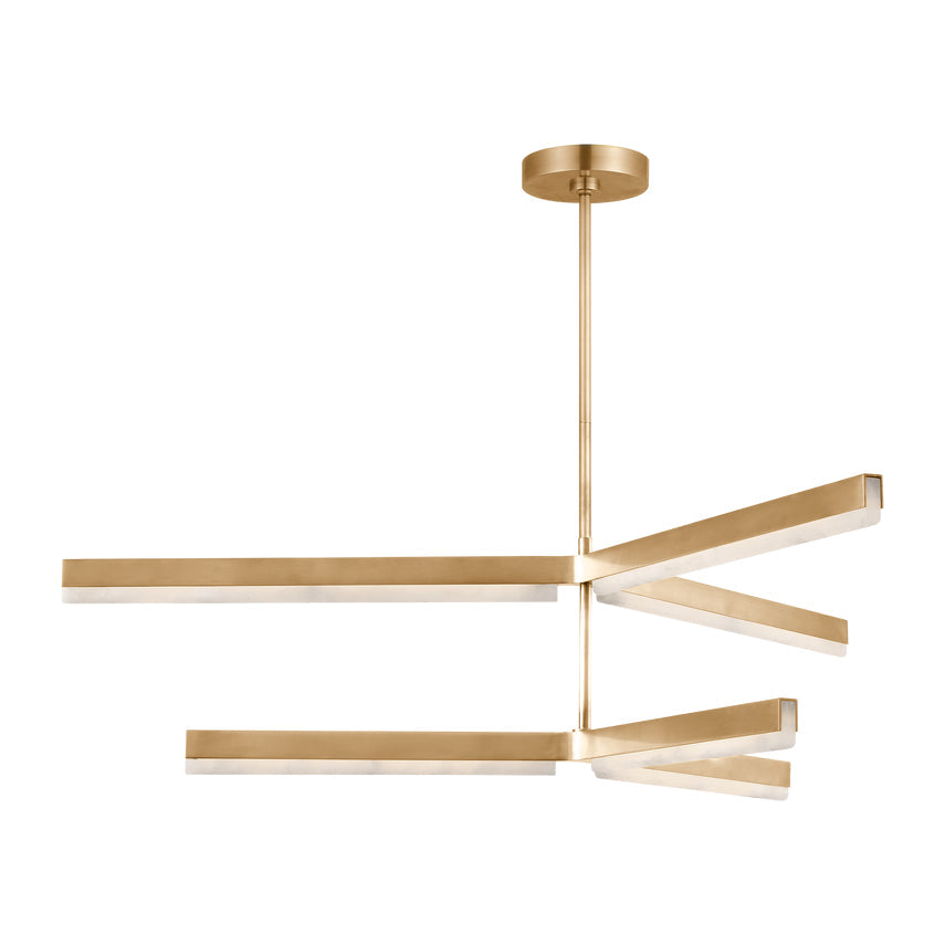 Linea 56In Alabaster LED Chandelier by Visual & Comfort & Co