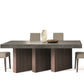Nova Domus Amsterdam Modern Grey Volcano and Eucalyptus Oak Dining Table