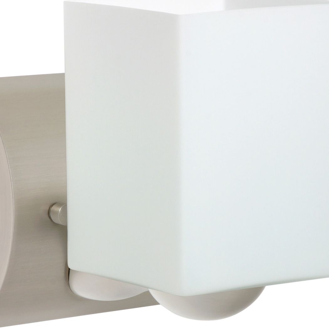 Besa Rise wall sconce, Satin Nickel finish, close view