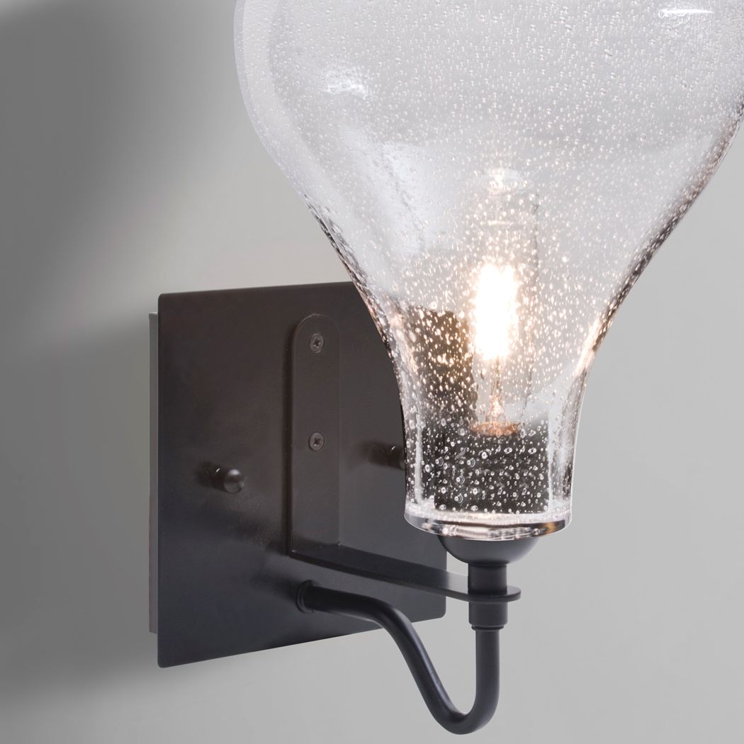 Besa Melo wall sconce, Clear Bubble, close view