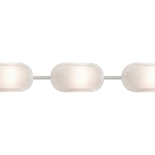 Besa Cabo vanity light, Satin Nickel finish, close view