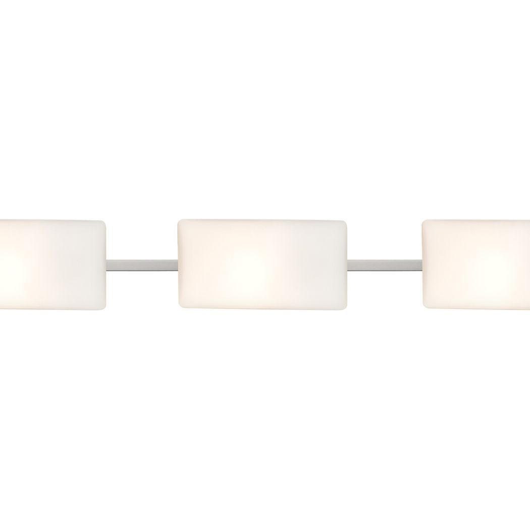 Besa Lido vanity light, Satin Nickel finish, close view