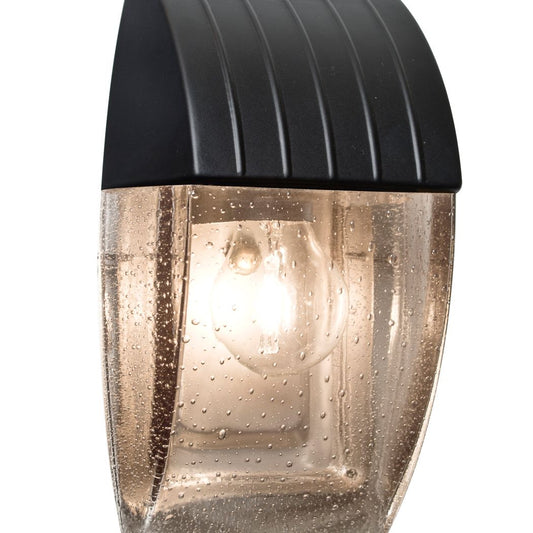 Besa Aqua Capped wall sconce, Smoke Bubble, close view