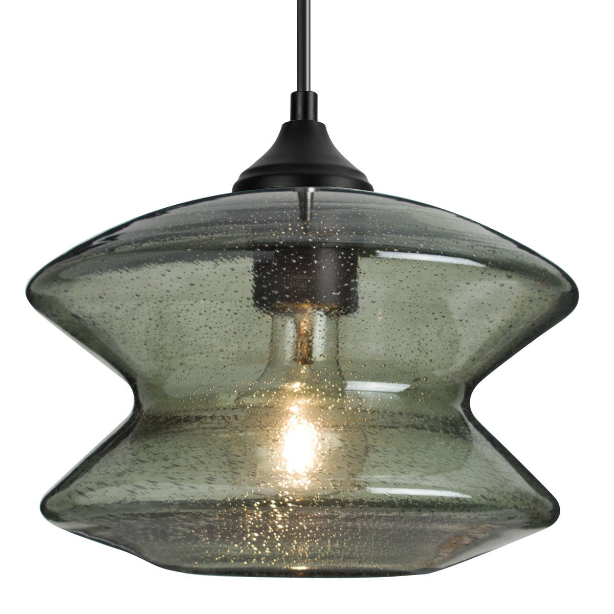 Besa Zen outdoor cord pendant, Moss Bubble, close view
