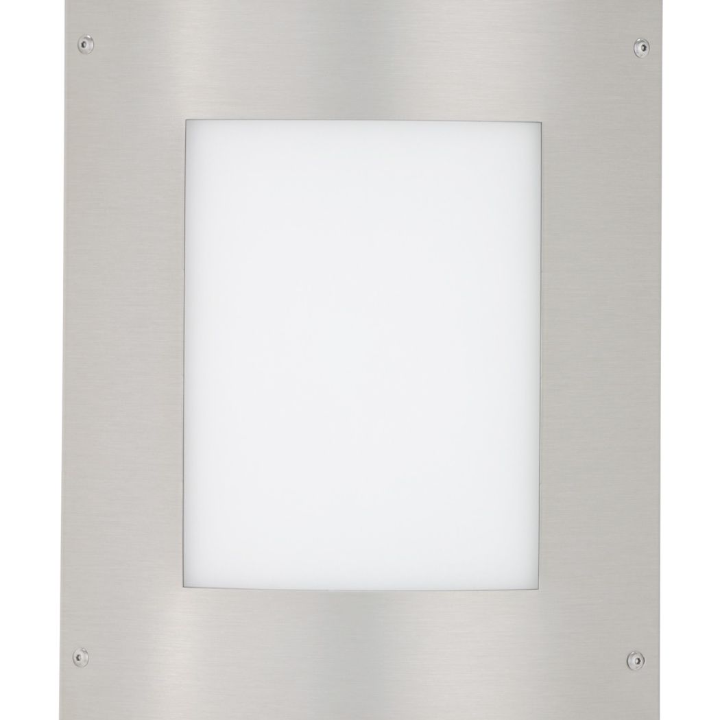 Besa Moto 11 wall sconce, Silver (square faceplate), close view