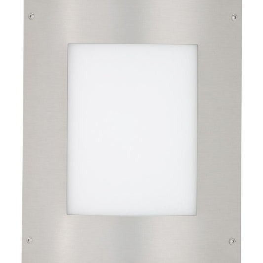 Besa Moto 11 wall sconce, Silver (square faceplate), close view