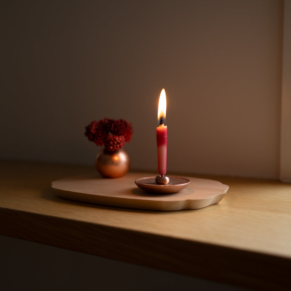 KUON Madoka Tomoshibi Candle Holder – brass candle holder, photo 14