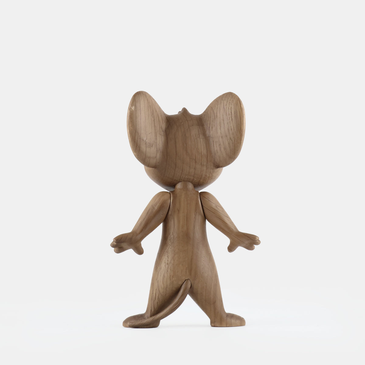 Boyhood Tom & Jerry Jerry wooden figure in oak & smoked oak, view 5 (image 5)