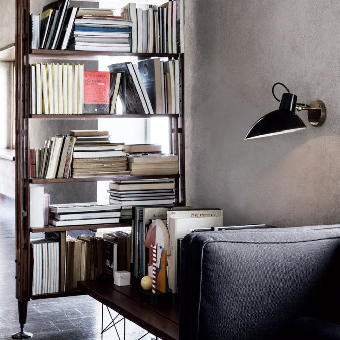 VV Cinquanta Wall by Astep — black reflector beside a bookcase