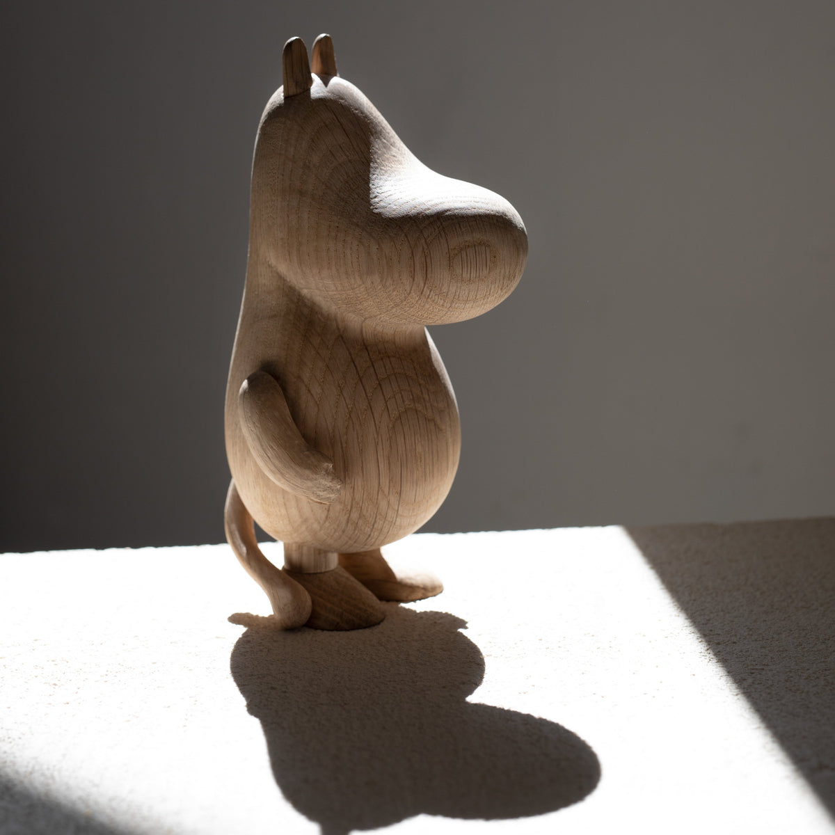 Boyhood Moomintroll wooden figure in oak, view 12 (image 12)