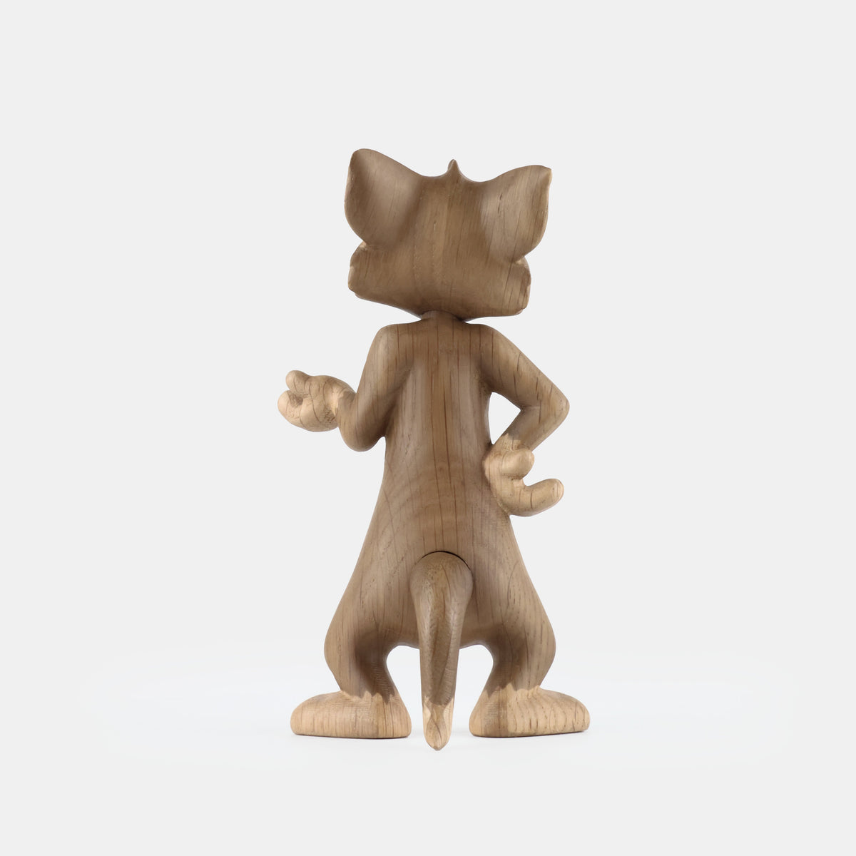 Boyhood Tom & Jerry Tom wooden figure in oak & smoked oak, view 5 (image 5)