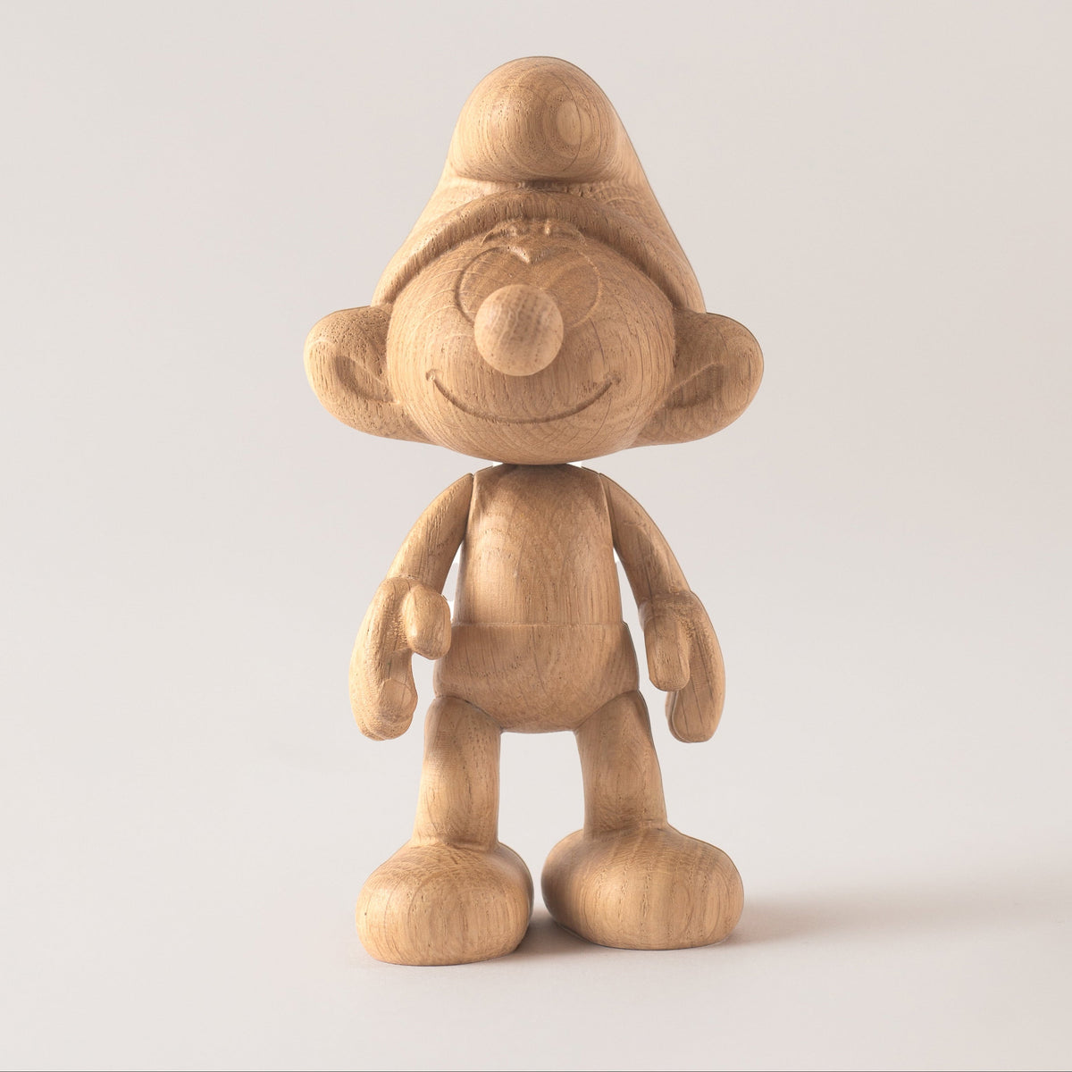 Boyhood Smurfs Smurf wooden figure in oak, Large (image 2)