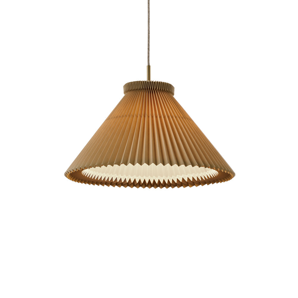 130 Pendant with Brass Fittings by Le Klint, Buttermilk (photo 7)
