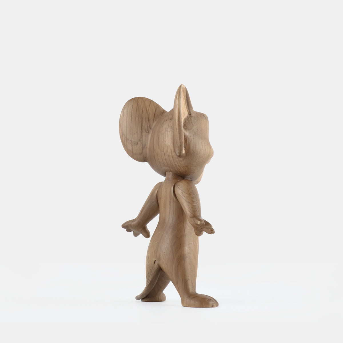 Boyhood Tom & Jerry Jerry wooden figure in oak & smoked oak, view 4 (image 4)