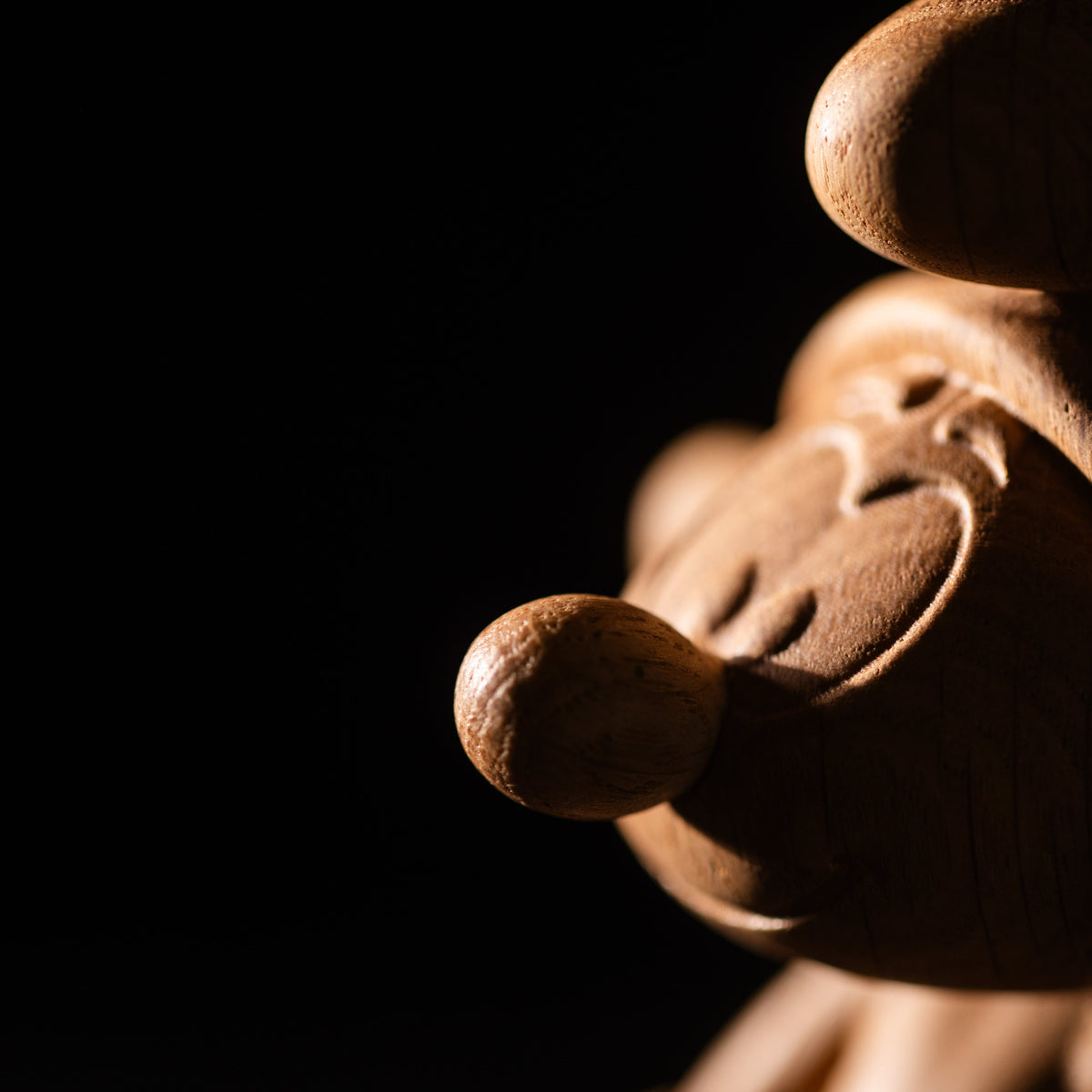 Boyhood Smurfs Smurf wooden figure in oak, view 6 (image 6)