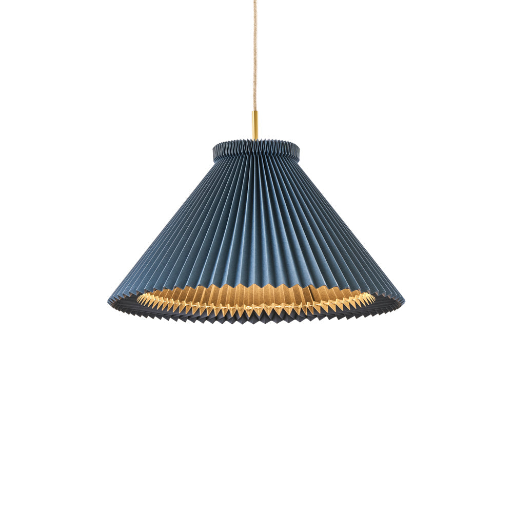 130 Pendant with Brass Fittings by Le Klint, Denim Blue (photo 3)