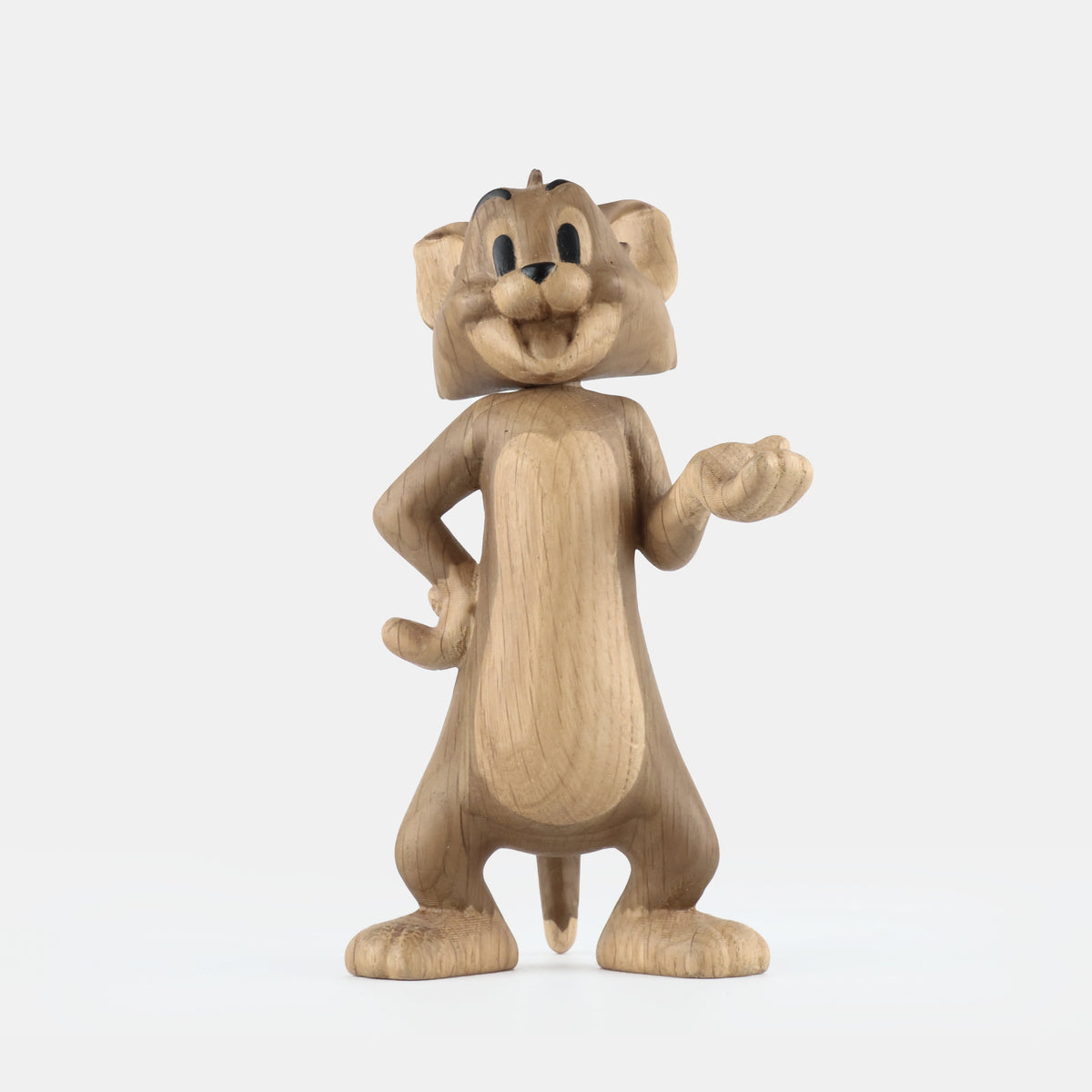 Boyhood Tom & Jerry Tom wooden figure in oak & smoked oak, Large (image 2)