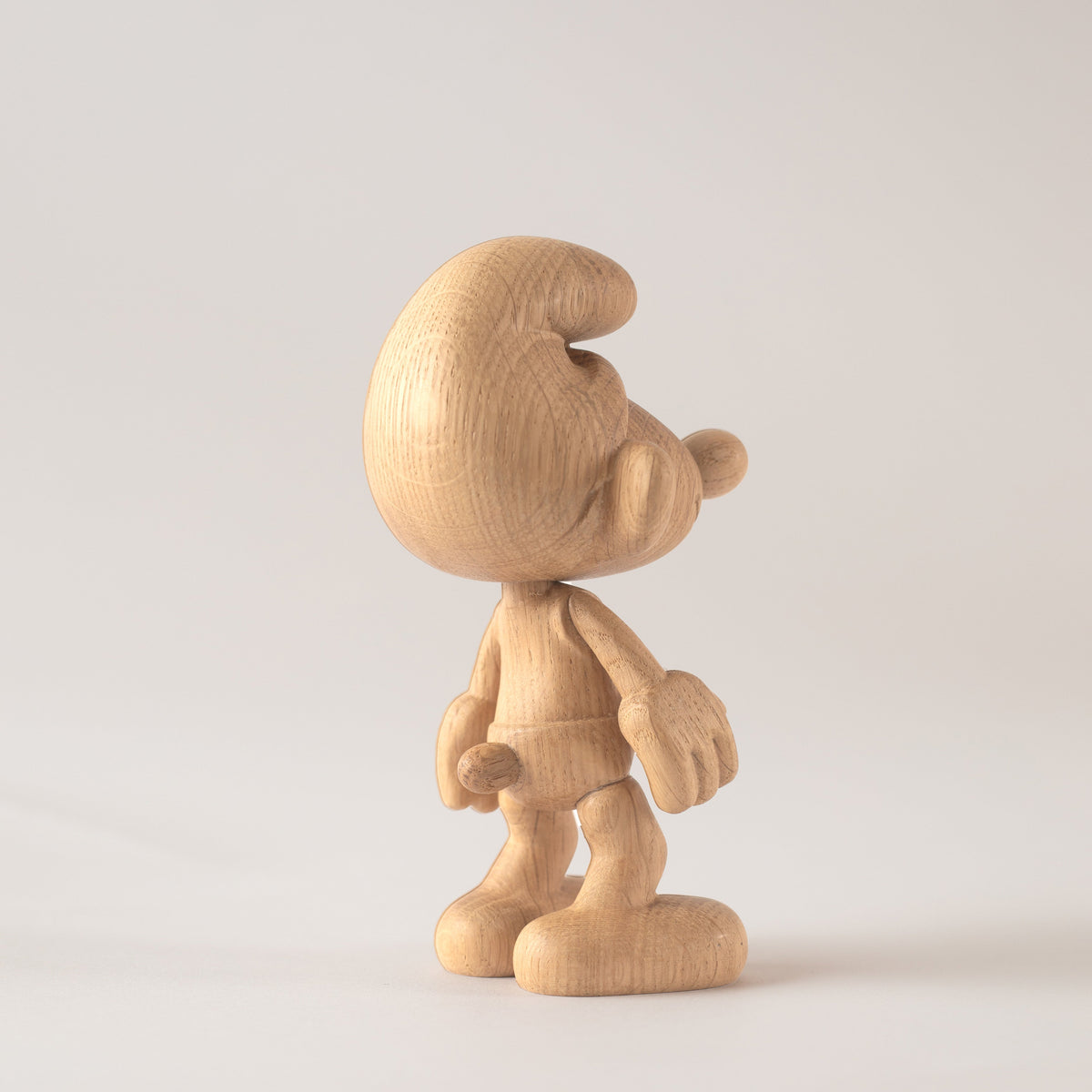 Boyhood Smurfs Smurf wooden figure in oak, view 4 (image 4)