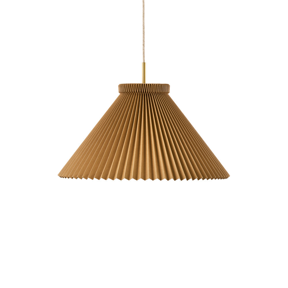 130 Pendant with Brass Fittings by Le Klint, Buttermilk (photo 14)