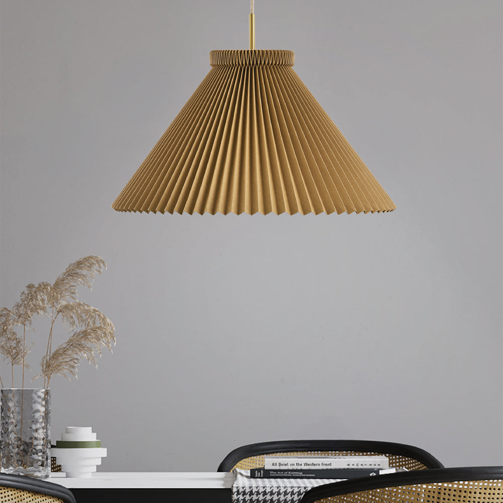 130 Pendant with Brass Fittings by Le Klint, room setting (photo 2)