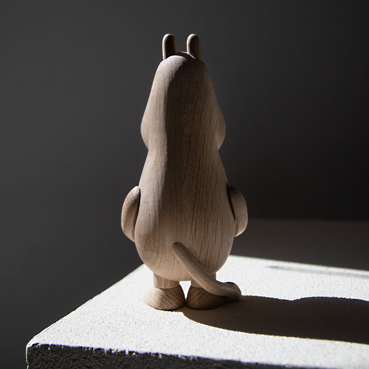 Boyhood Moomintroll wooden figure in oak, view 9 (image 9)