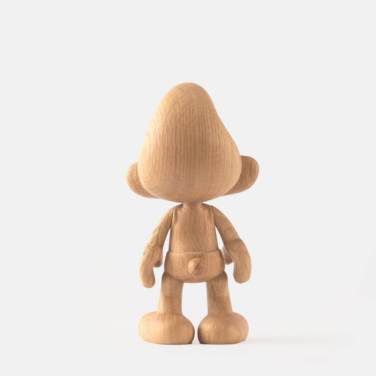 Boyhood Smurfs Smurf wooden figure in oak, view 5 (image 5)