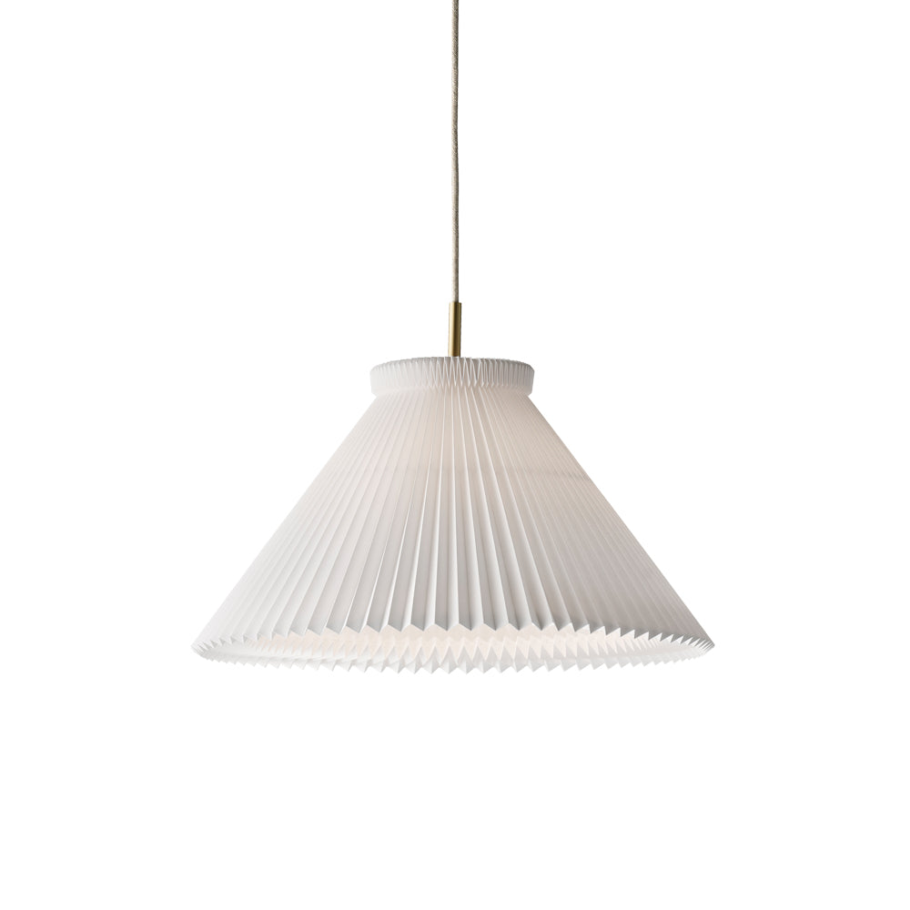 130 Pendant with Brass Fittings by Le Klint, White Paper (photo 5)