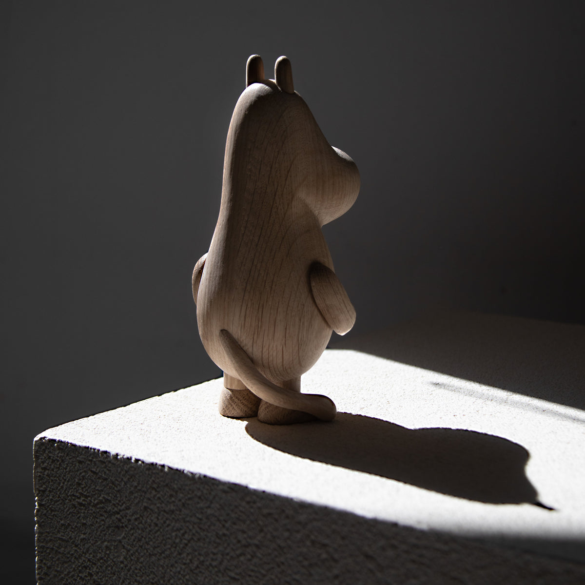 Boyhood Moomintroll wooden figure in oak, view 8 (image 8)