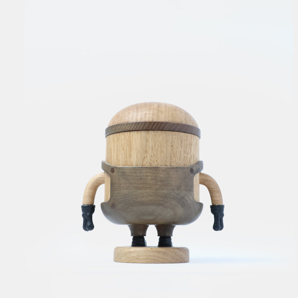 Boyhood Minions Bob wooden figure in oak & smoked oak, view 4 (image 4)