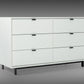 Nova Domus Valencia Contemporary White Dresser