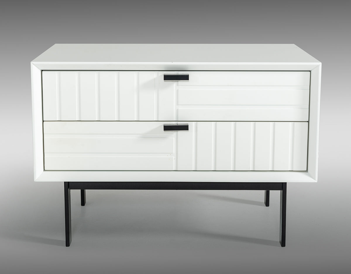 Nova Domus Valencia Contemporary White Bedroom Set