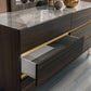 Nova Domus Velondra Modern Eucalypto and Marble Dresser