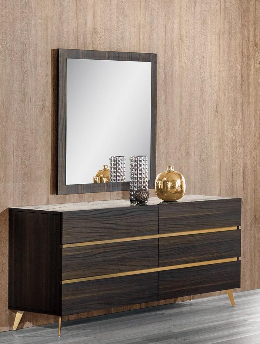 Nova Domus Velondra Modern Eucalypto and Marble Bedroom Set