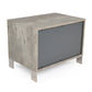 Nova Domus Conner Modern Dark Walnut and Faux Concrete Nightstand