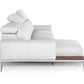 Lamod Italia Villeneuve Modern White Italian Left Facing Sectional Sofa