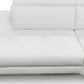 Lamod Italia Viola Italian Contemporary Grey Leather Right Facing Sectional Sofa