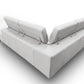 Lamod Italia Viola Italian Contemporary Grey Leather Right Facing Sectional Sofa