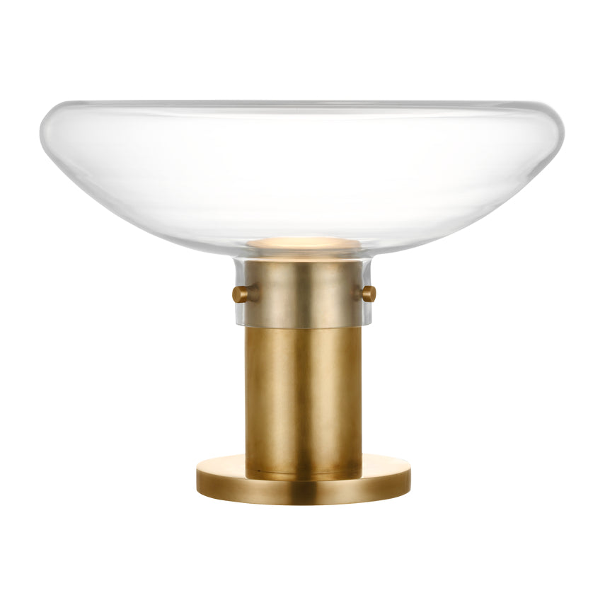 Morgan 16 Brass Bronze Table Lamp Italian Glass LED by Visual & Comfort & Co
