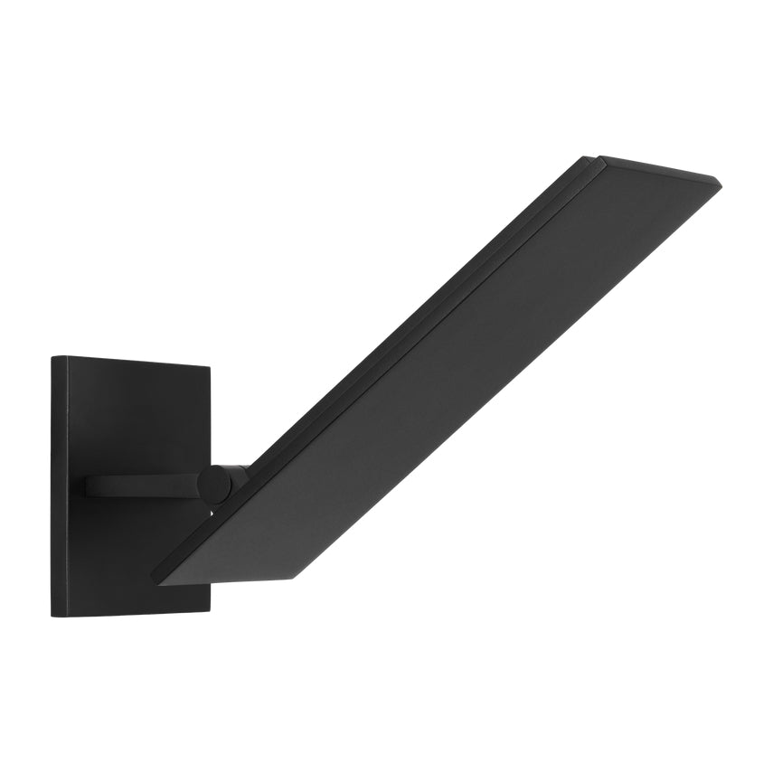 Kelly Wearstler Angolo 11 LED Black Outdoor Wall Light by Visual & Comfort & Co