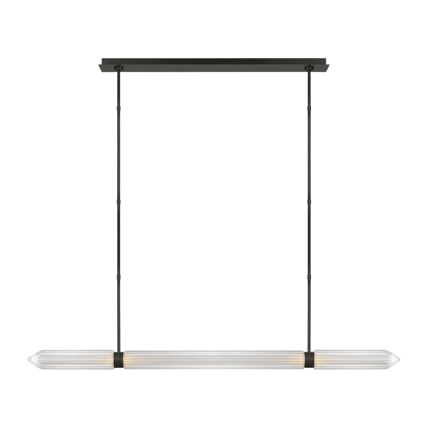 Langston 61-inch Linear Crystal LED Chandelier by Visual & Comfort & Co