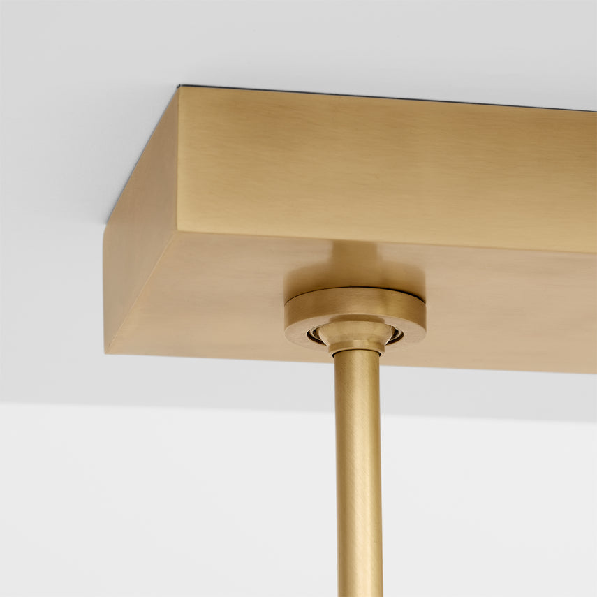 Laurel 72-inch Brass LED Dining Chandelier by Visual & Comfort & Co