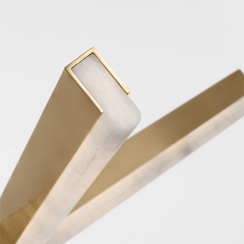 Linea 42 Alabaster LED Chandelier Kelly Wearstler by Visual & Comfort & Co