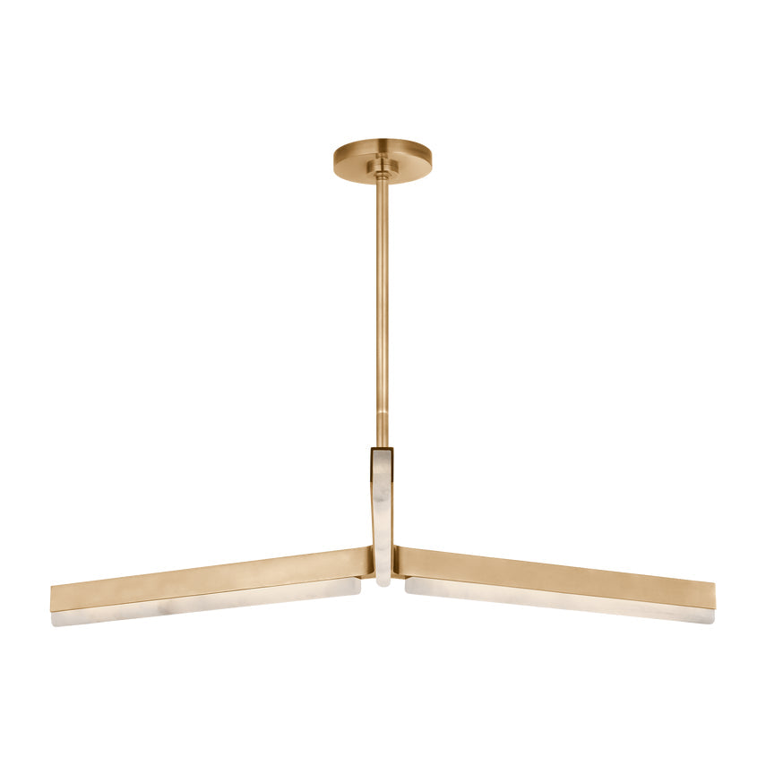 Linea 42 Alabaster LED Chandelier Kelly Wearstler by Visual & Comfort & Co