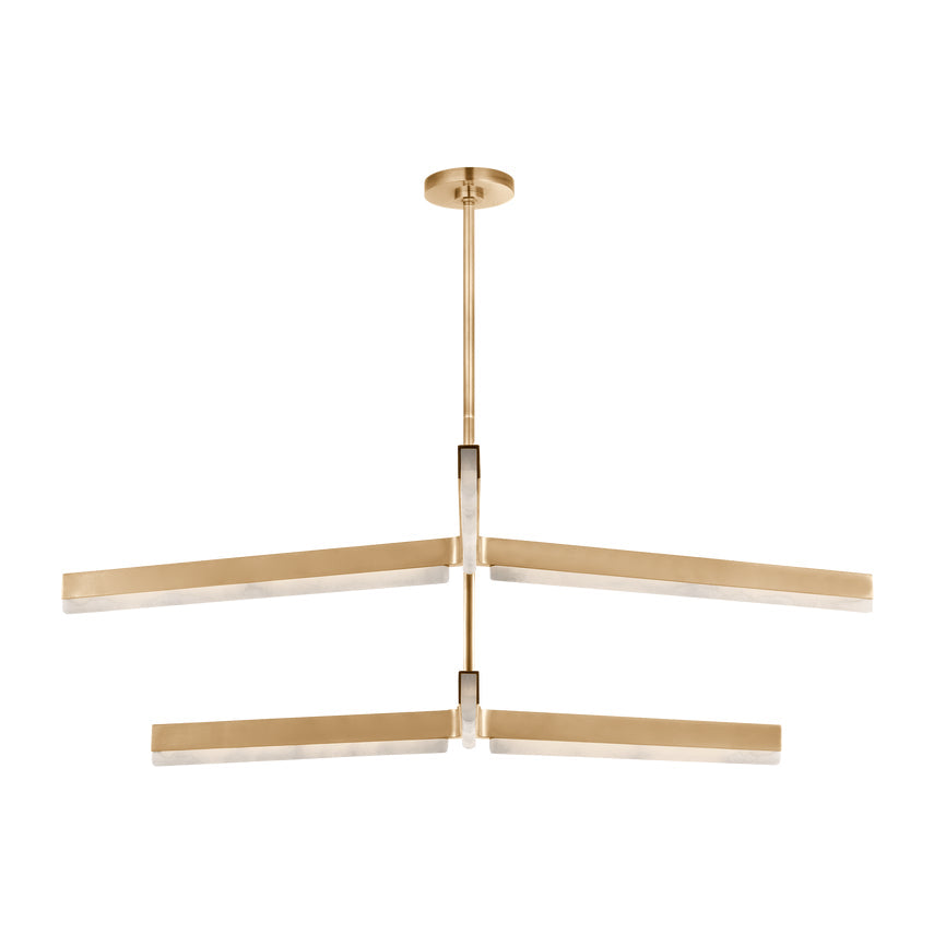 Linea 56In Alabaster LED Chandelier by Visual & Comfort & Co