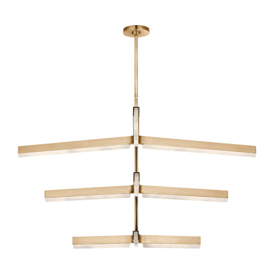 Linea 56In Antique Brass Chandelier by Visual & Comfort & Co