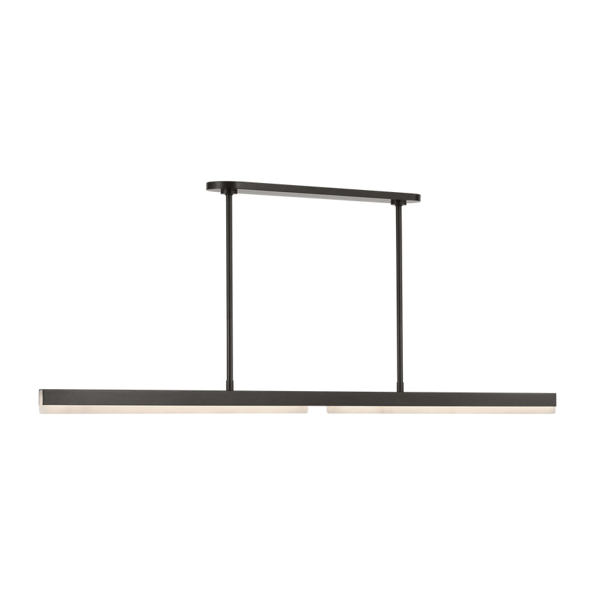 Linea 60 LED Linear Chandelier Lighting by Visual & Comfort & Co