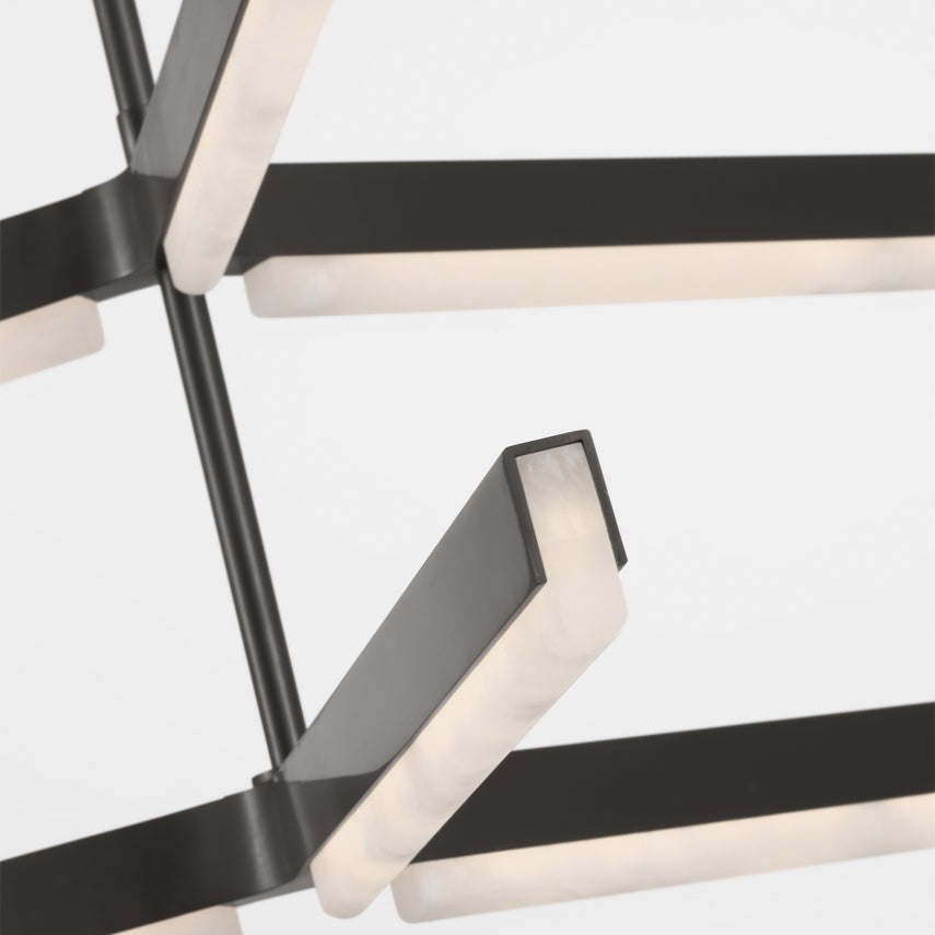 Linea 56In Alabaster LED Chandelier by Visual & Comfort & Co